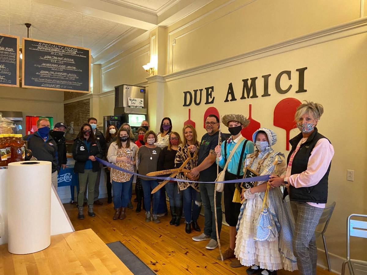 Ribbon cutting at Due Amici Pizzeria